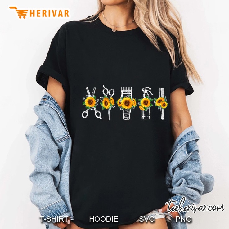 Barber Tools Sunflower Version Ladies Tee
