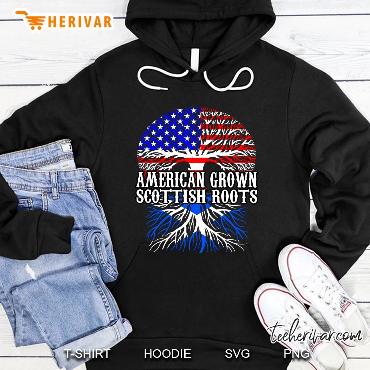 American Grown Scottish Roots Version2 Hoodie