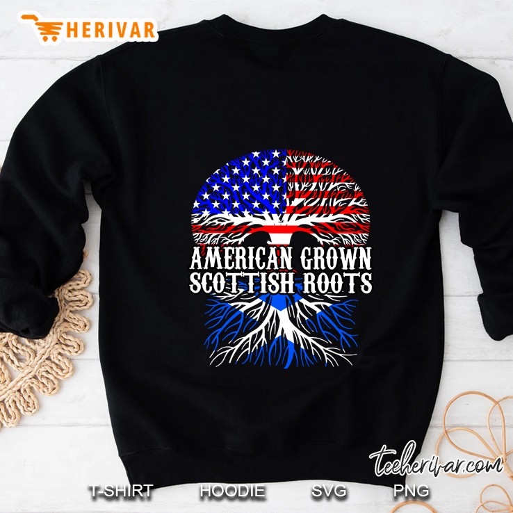 American Grown Scottish Roots Version2 Sweatshirt