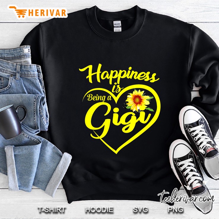 Happiness Is Being Gigi Sunflower Version Sweatshirt