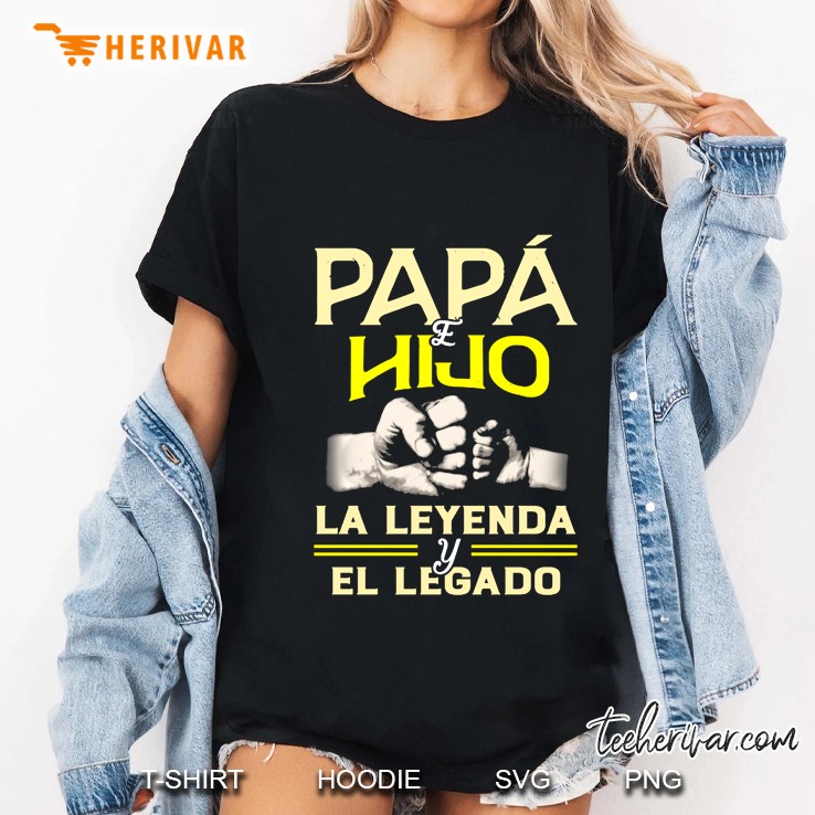 Papa E Hijo Le Leyenda Y El Legado Bump Fist Version Ladies Tee