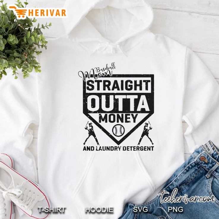 Baseball Mom Straight Outta Money And Laudry Detergent White Version Mugs