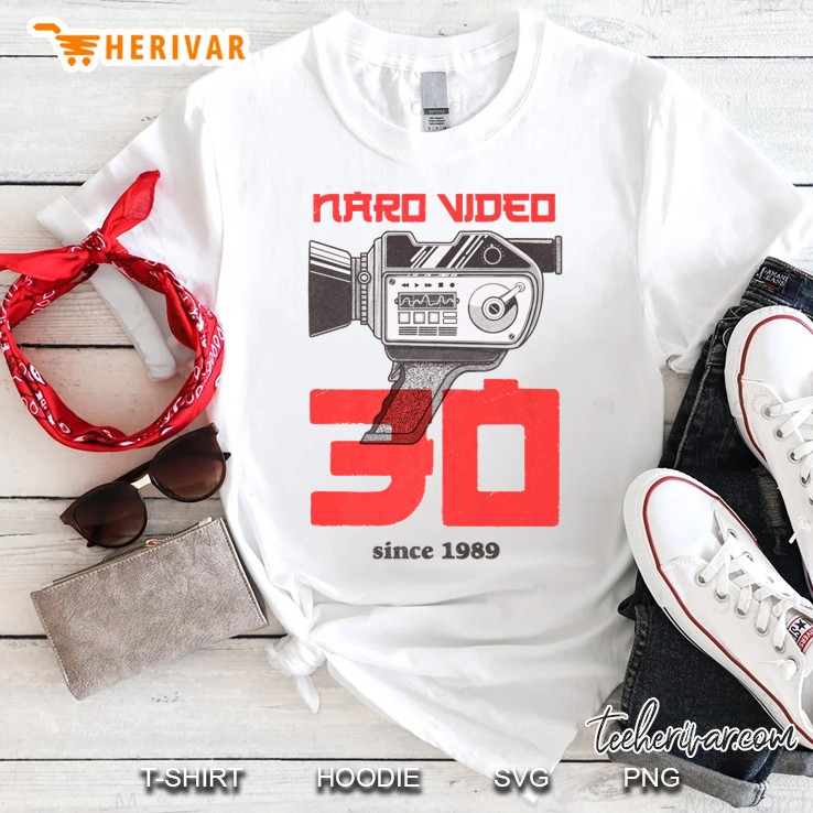 Naro Video Since 1989 Camera Graphic White Version Shirt