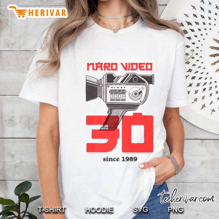 Naro Video Since 1989 Camera Graphic White Version Ladies Tee