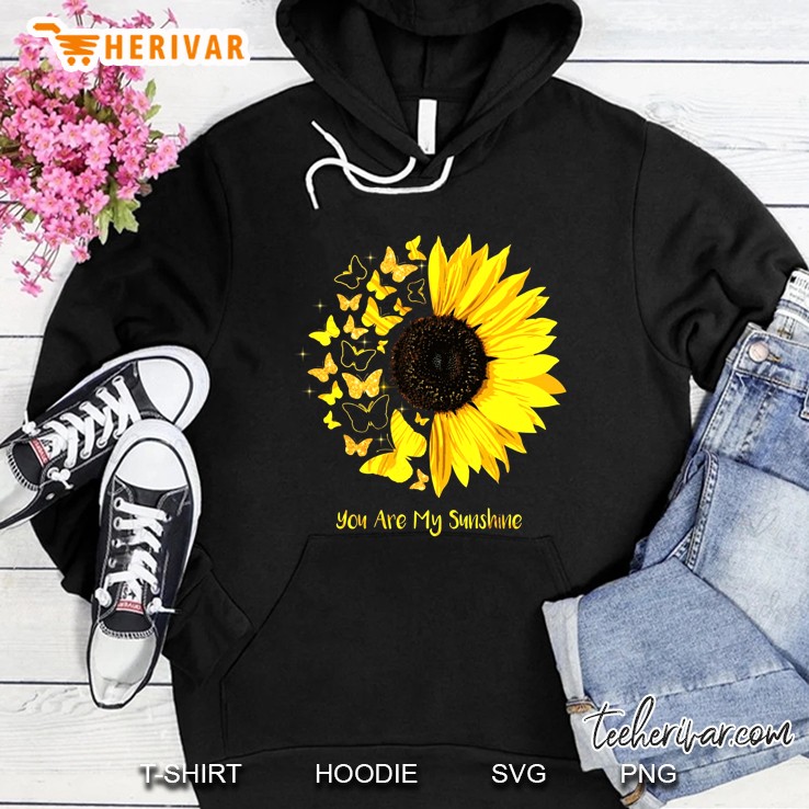 You Are My Sunshine Sunflower Butterfly Version Hoodie