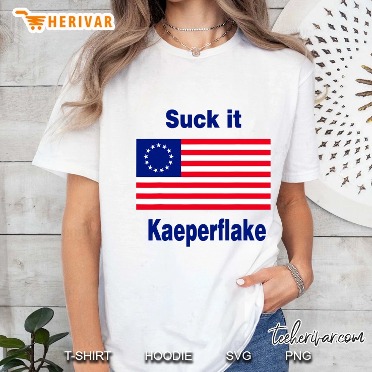 Suck It Kaeperflake Betsy Ross Flag Ladies Tee
