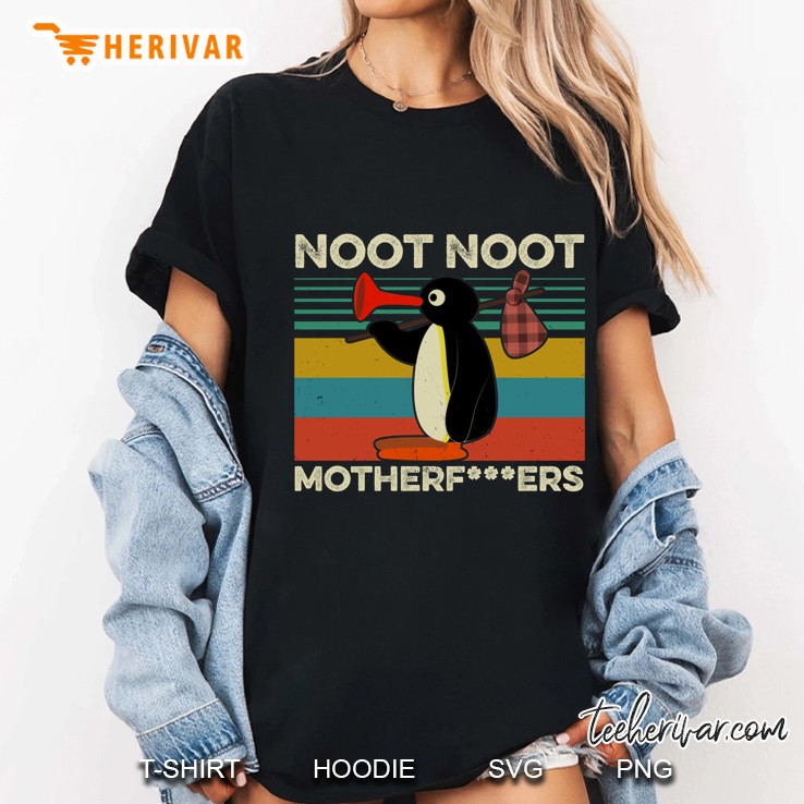 Noot Noot Motherfuckers Penguin Vintage Version Ladies Tee
