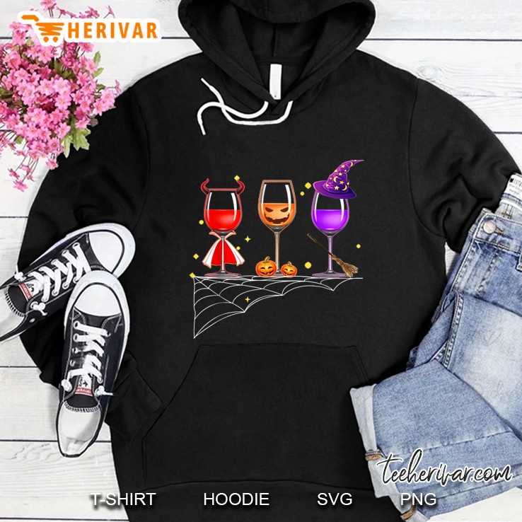 Wine Glass Halloween Version Hoodie