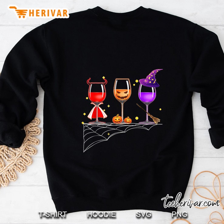 Wine Glass Halloween Version Sweatshirt