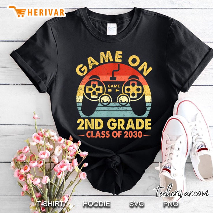 Game On 2nd Grade Class Of 2030 Vintage Version Shirt