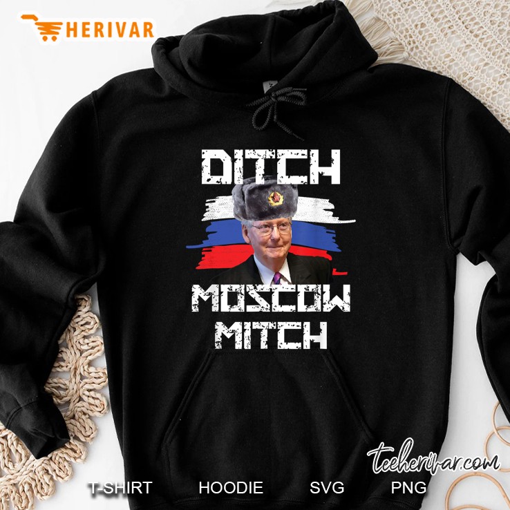 Ditch Moscow Mitch Russia Flag Version Hoodie