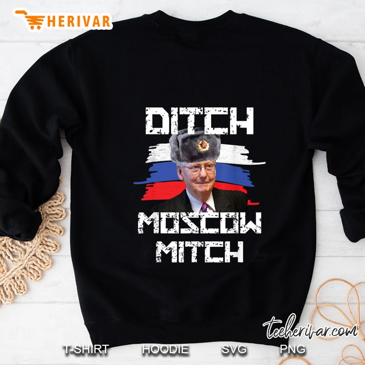 Ditch Moscow Mitch Russia Flag Version Sweatshirt