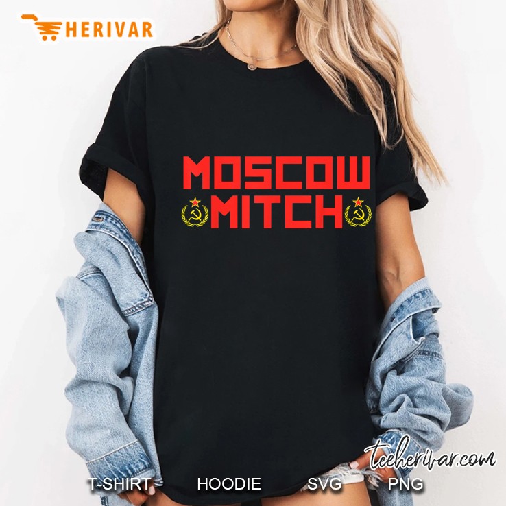 Moscow Mitch Cold War Communist Flag Version Ladies Tee