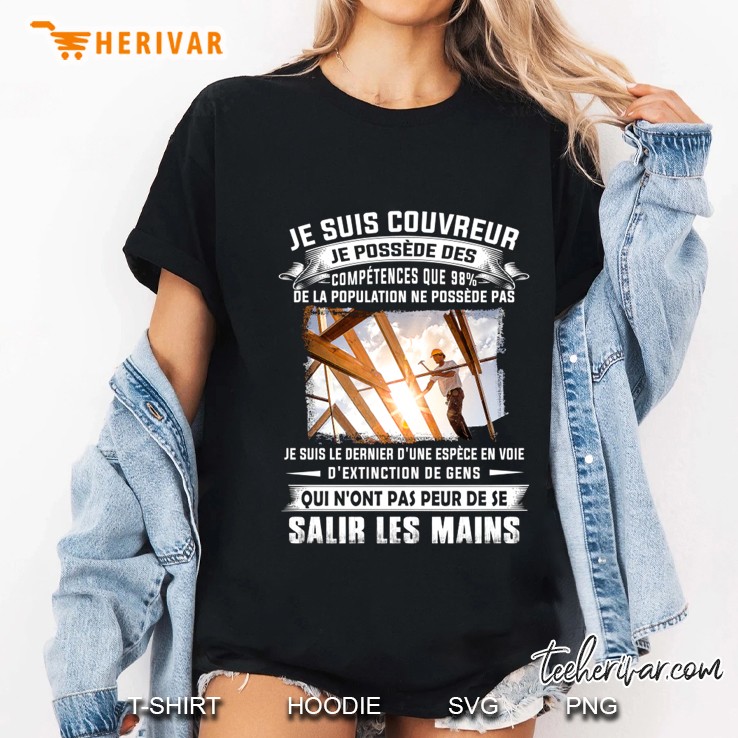 Je Suis Couvreur Je Possede Des Competences Que 98% De La Population Ne Possede Pas Ladies Tee
