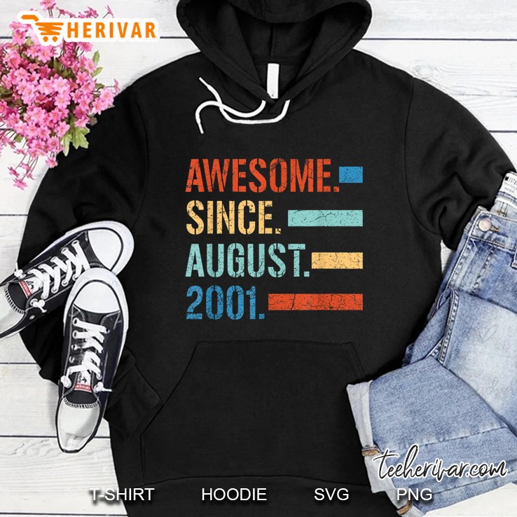 Awesome Since August 2001 Vintage Version2 Hoodie