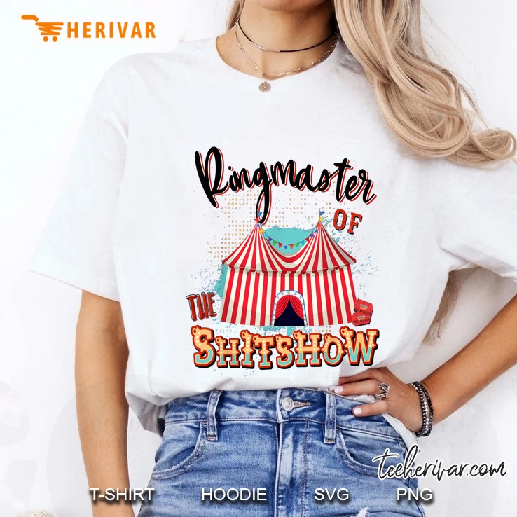 Ringmaster Of Shit Show Black Version2 Ladies Tee