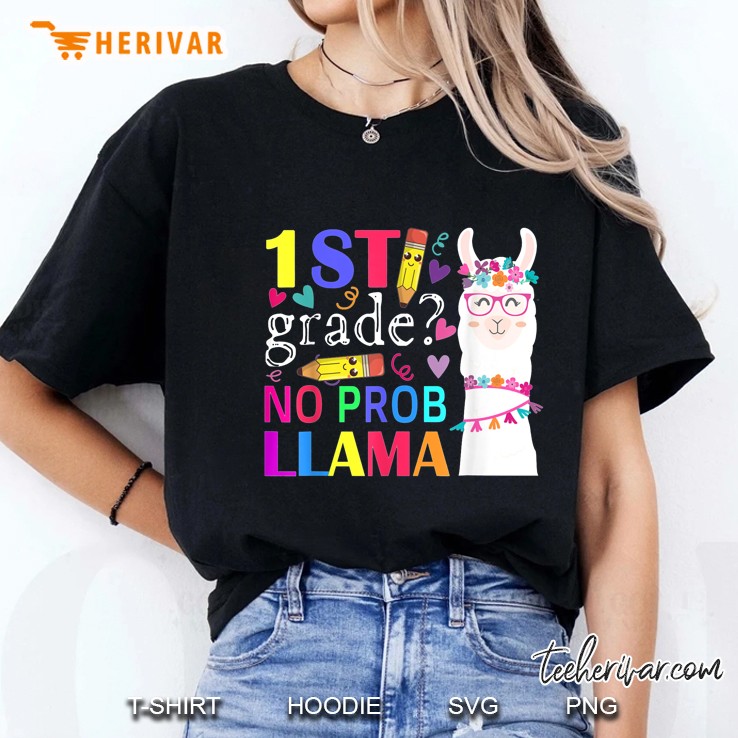 1st Grade No Prob Llama Ladies Tee