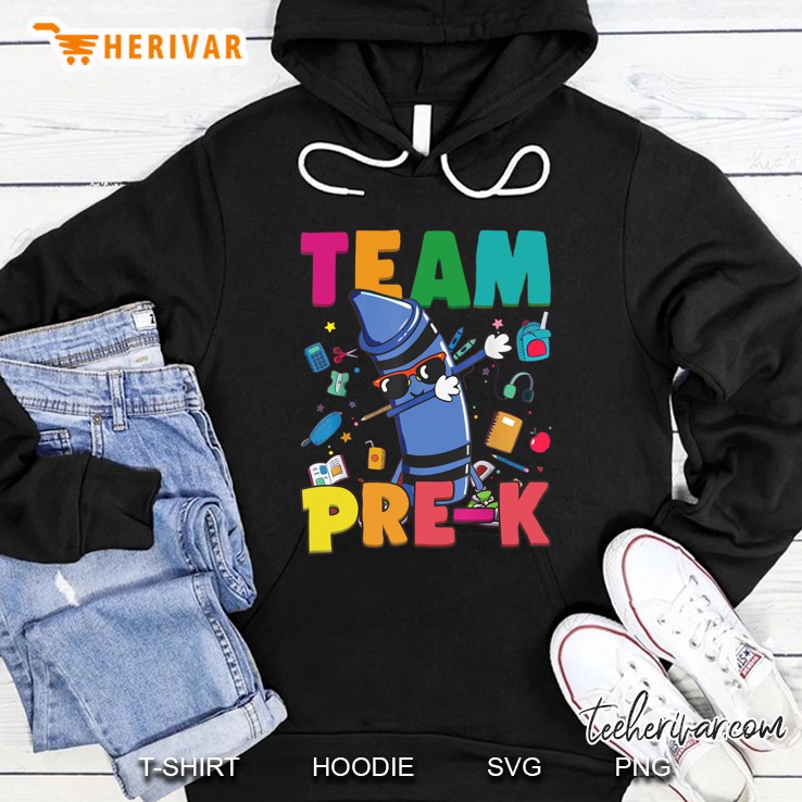 Team Pre-K Dabbing Crayon Version Hoodie