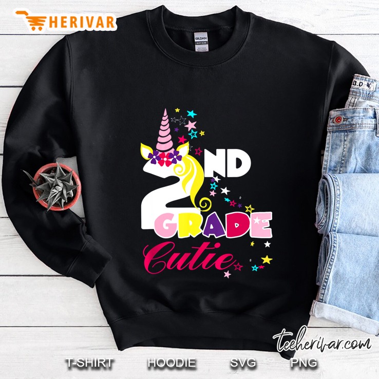 2nd Grade Cutie Unicorn Version Sweatshirt