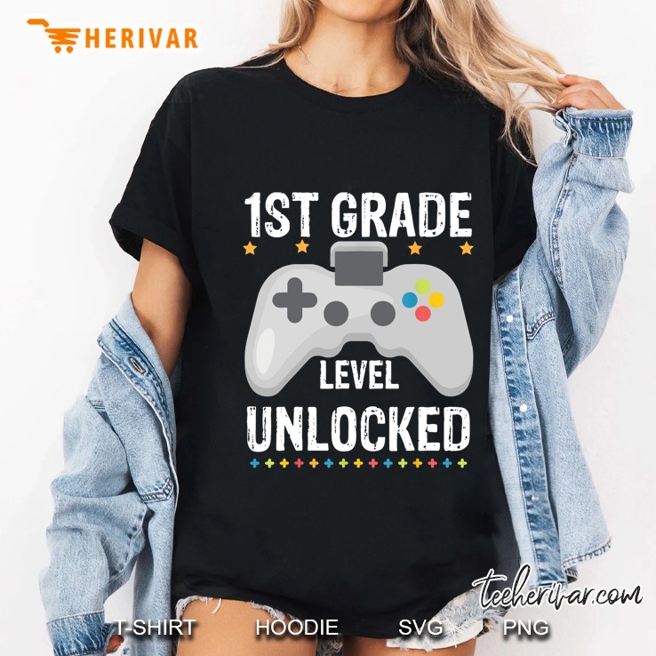 1st Grade Level Unlocked Ladies Tee