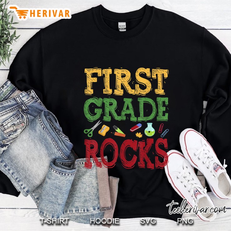 First Grade Rocks Sweatshirt