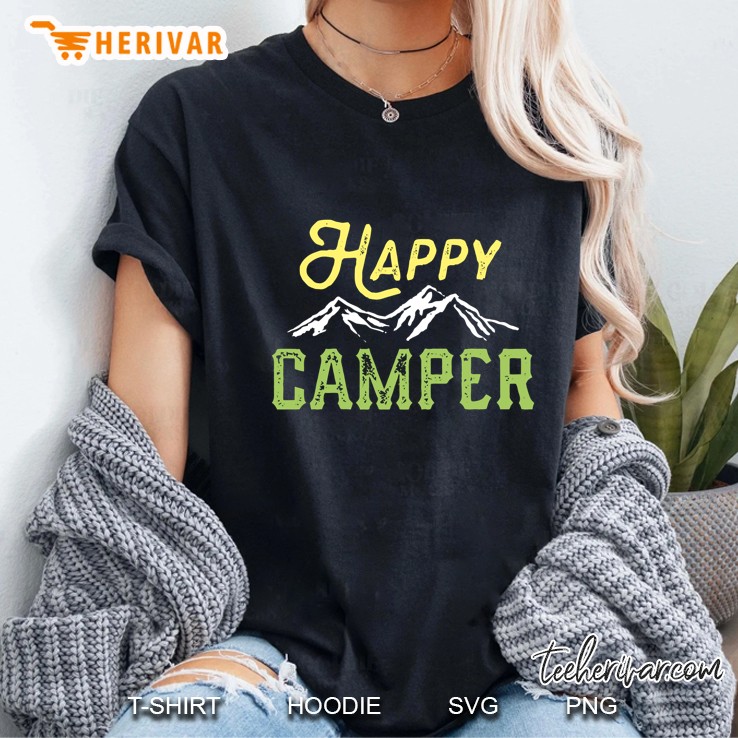 Happy Camper Mountain Version Ladies Tee