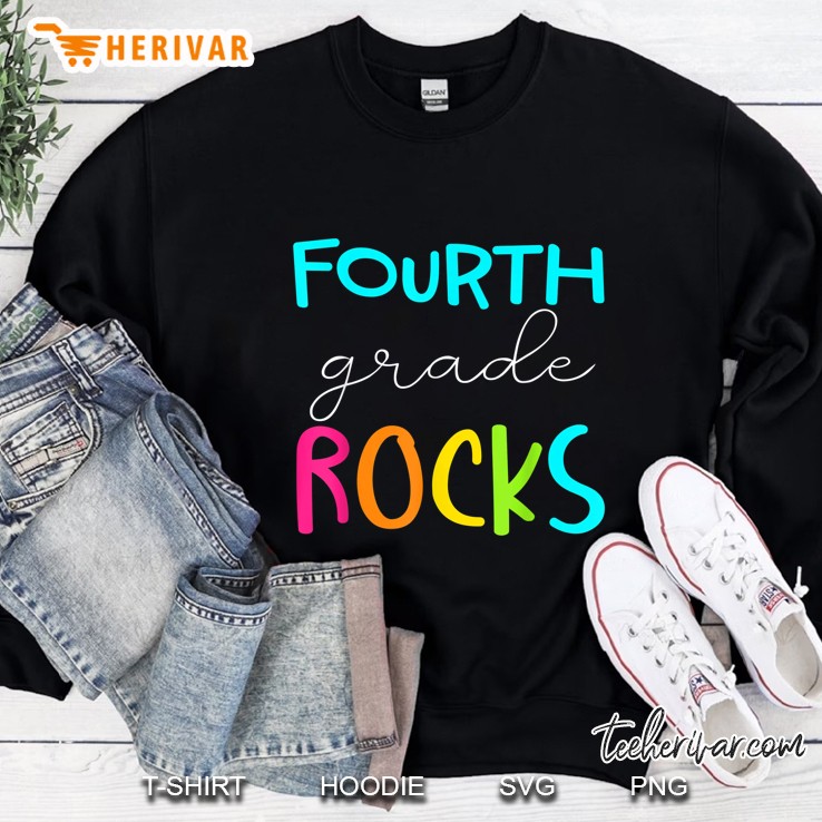 Fourth Grade Rocks Version2 Sweatshirt