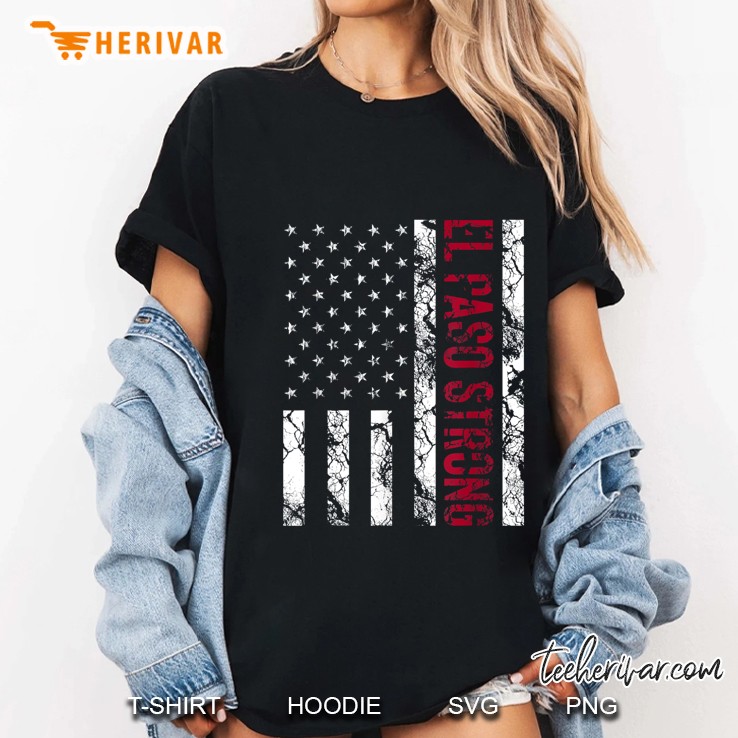 El Paso Strong American Flag Version2 Ladies Tee