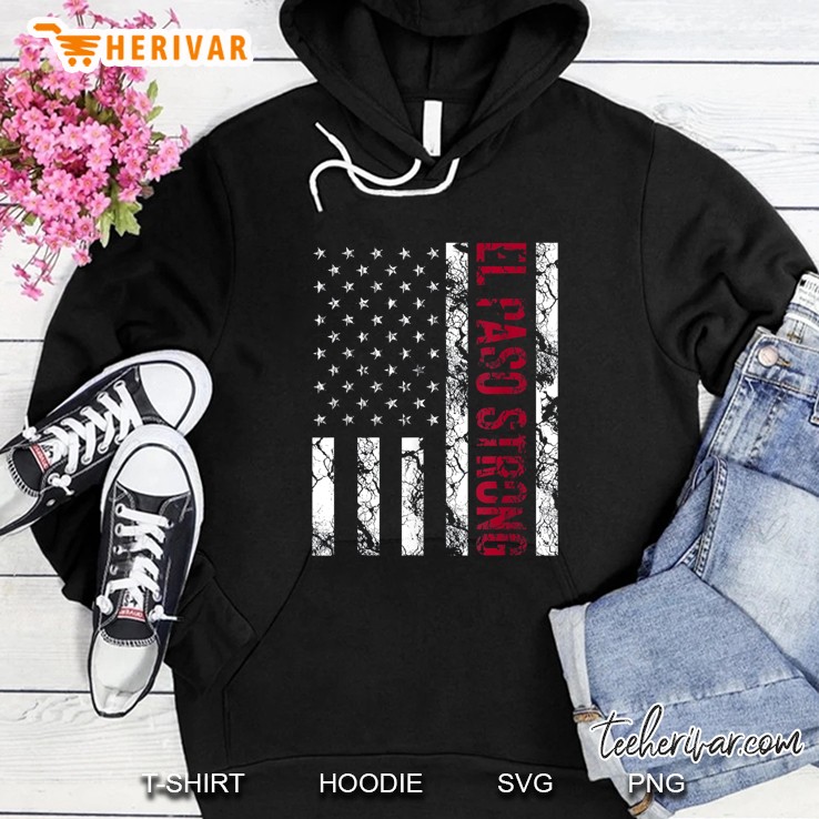 El Paso Strong American Flag Version2 Hoodie