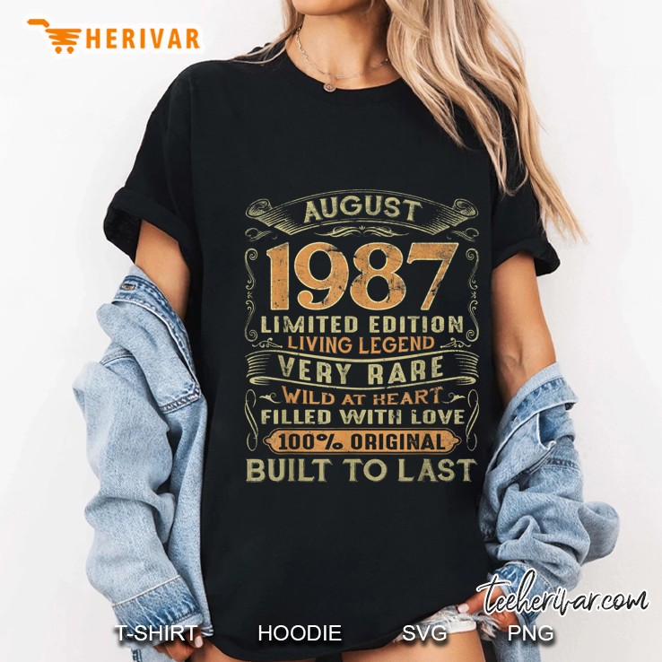 August 1987 Limited Edition Living Legend Very Rare Ladies Tee