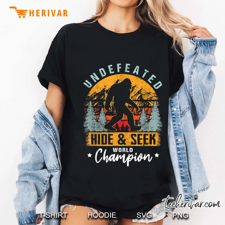 Undefeated Hide & Seek World Champion Bigfoot Ladies Tee
