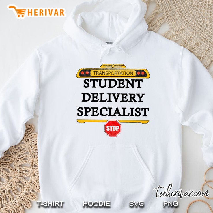 Transportation Student Delivery Specialist School Bus Driver Hoodie