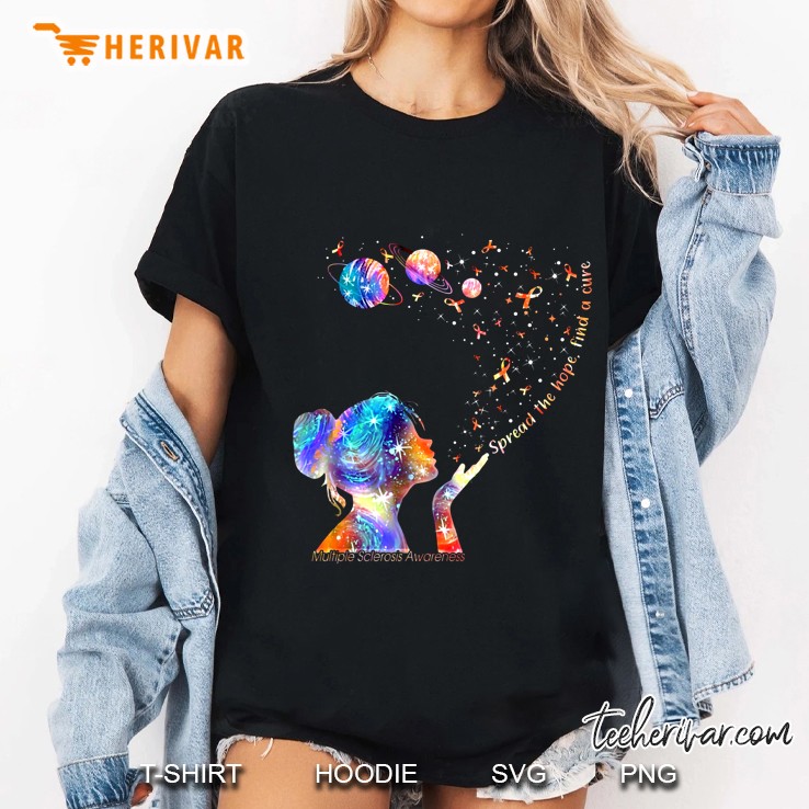 Spread The Hope Find A Curve Multiple Sclerosis Awareness Lady Version Ladies Tee