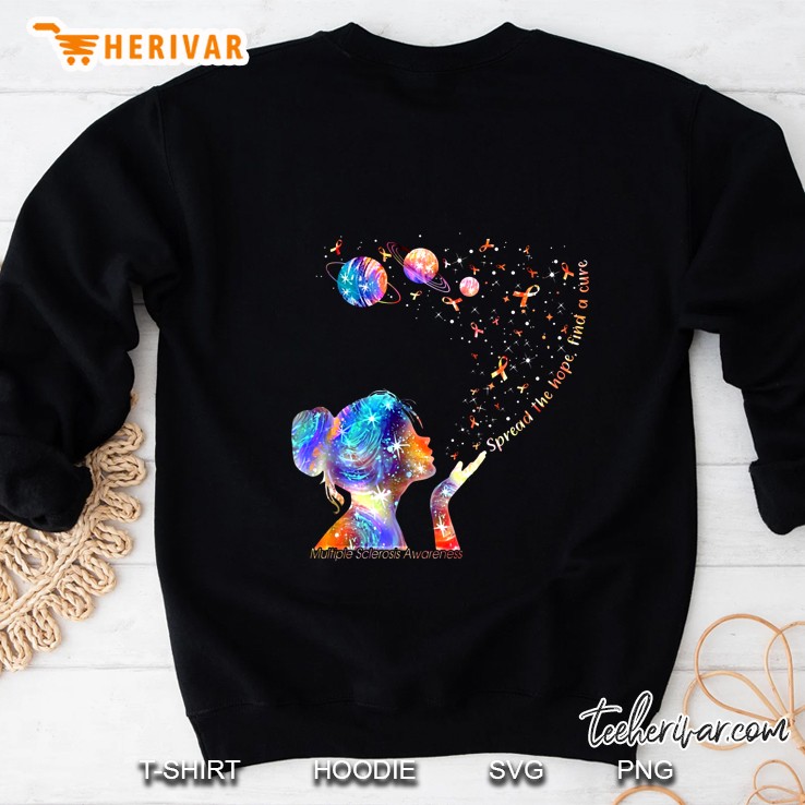 Spread The Hope Find A Curve Multiple Sclerosis Awareness Lady Version Sweatshirt
