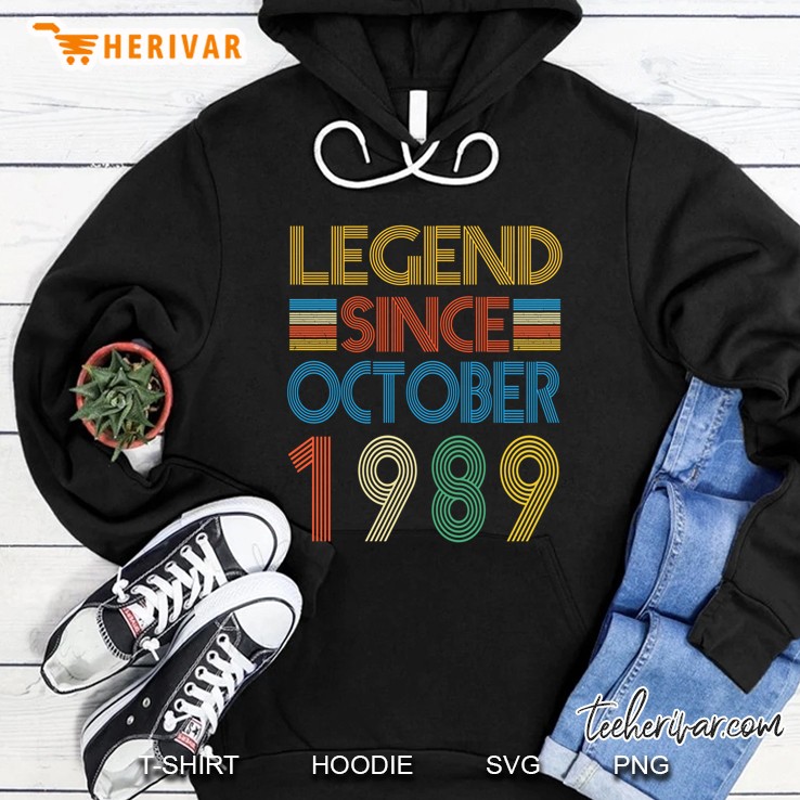 Legend Since October 1989 Vintage Version Hoodie