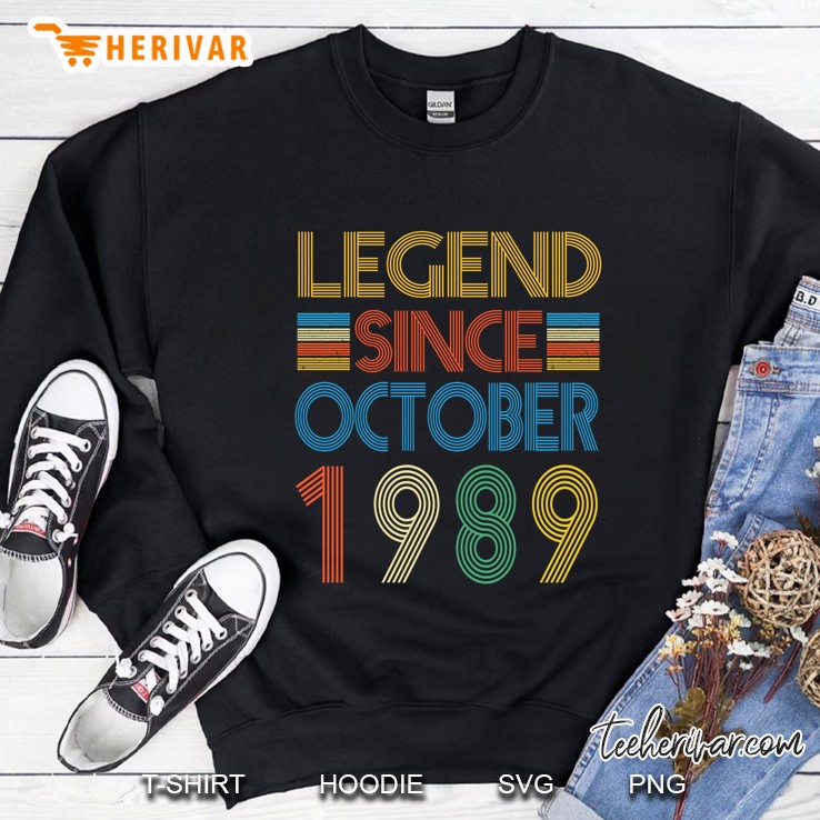 Legend Since October 1989 Vintage Version Sweatshirt