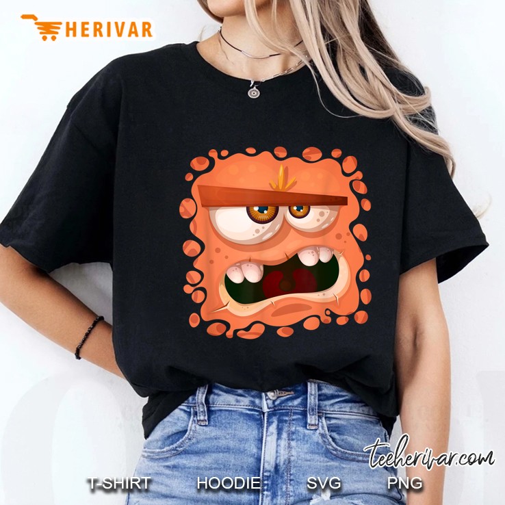 Funny Monster Face Ladies Tee