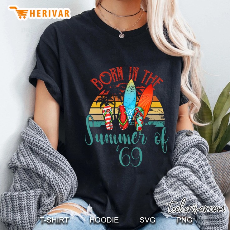 Born In The Summer Of ’69 Vintage Version2 Ladies Tee