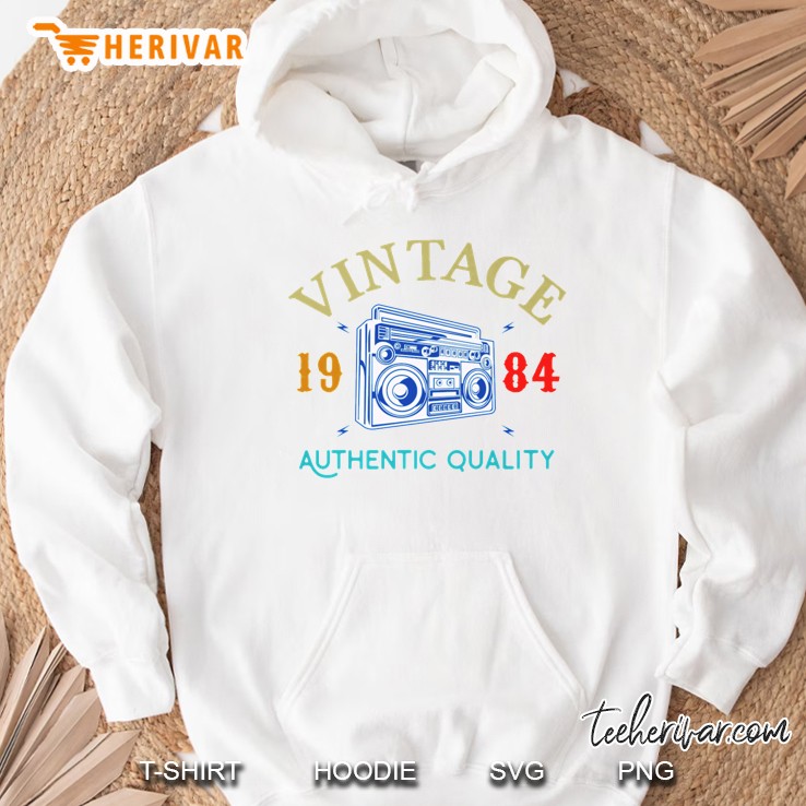 Vintage 1984 Authentic Quality Radio Cassette Version Hoodie