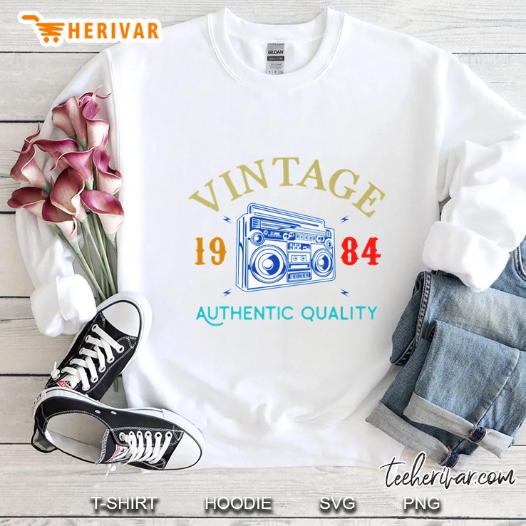 Vintage 1984 Authentic Quality Radio Cassette Version Sweatshirt