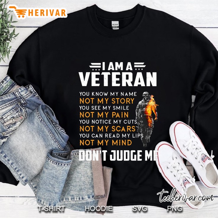 I Am A Veteran You Know My Name Not My Story You See My Smile Not My Pain Sweatshirt