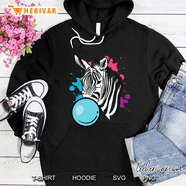 Bubble Gum Zebra Hoodie