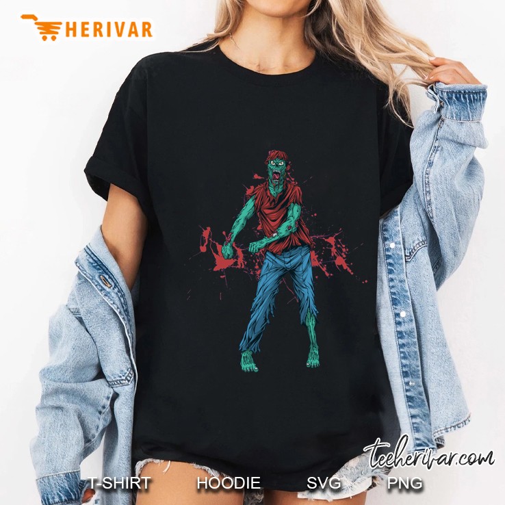 Halloween Zombie Floss Dance Ladies Tee