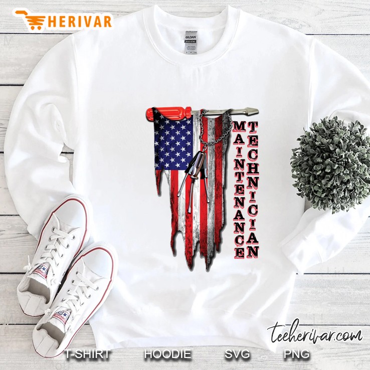 Maintenance Technician American Flag Version Sweatshirt