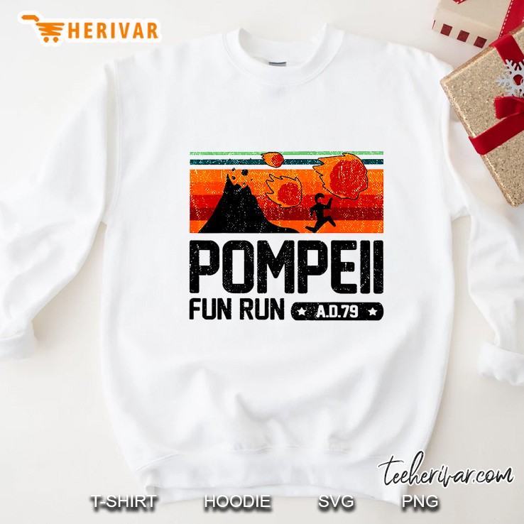 Pompeii Fun Run A.D. 79 White Version Sweatshirt