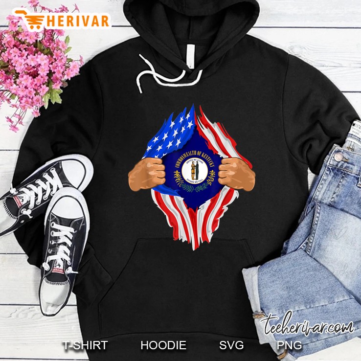 Kentucky Roots Inside State Flag Hoodie