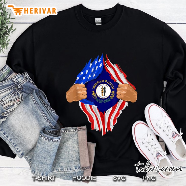 Kentucky Roots Inside State Flag Sweatshirt