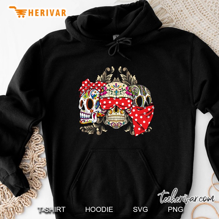 Sugar Skull Polka Dot Towel Version Hoodie