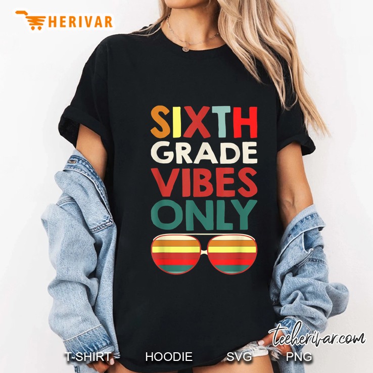 Sixth Grade Vibes Only Vintage Version Ladies Tee