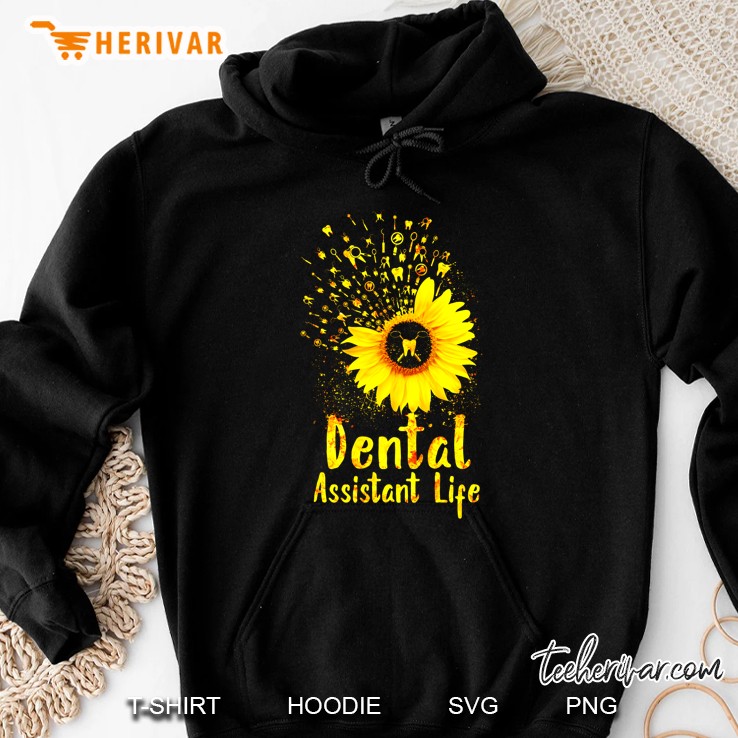 Dental Assistant Life Sunflower Version Hoodie